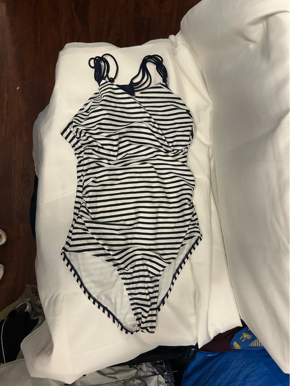 Kona Sol Black and White Striped Women’s Shorts
